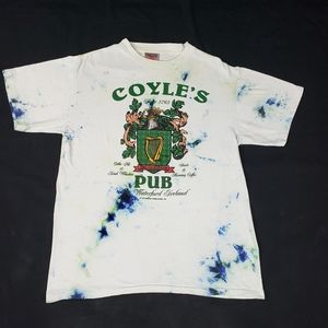VTG CUSTOM Upcycled Tie Dye Irish Pub Coyles Mens Medium